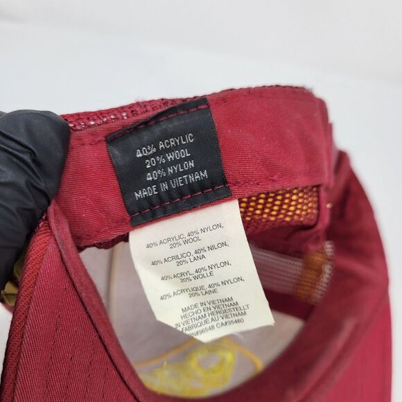 Oakley Hat Cap Men Adjustable Snapback Mesh Trucker Farmer Vintage Two 2 Striped - Picture 6 of 8